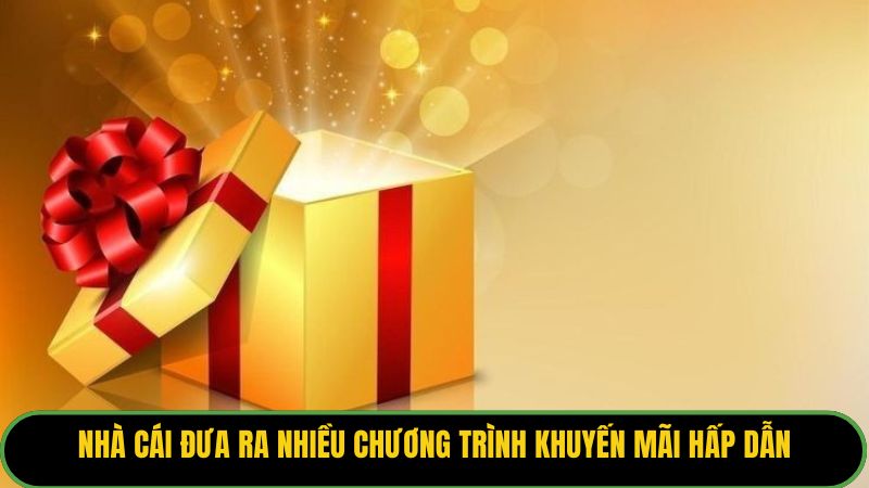 Nhà cái đưa ra nhiều chương trình khuyến mãi hấp dẫn.
